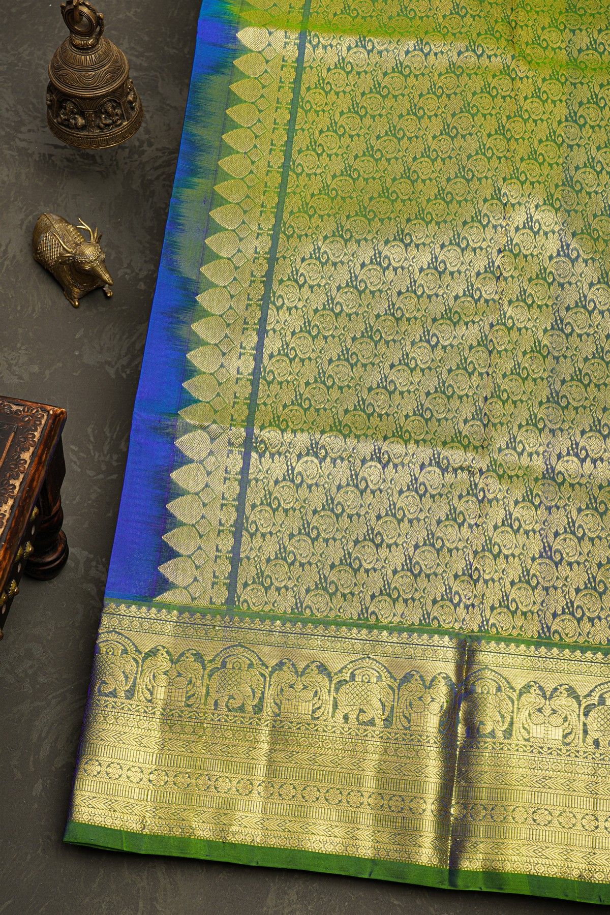 Venkatagiri Silk Blue Saree