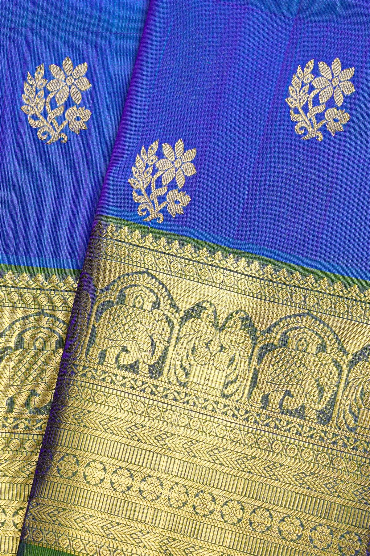 Venkatagiri Silk Blue Saree