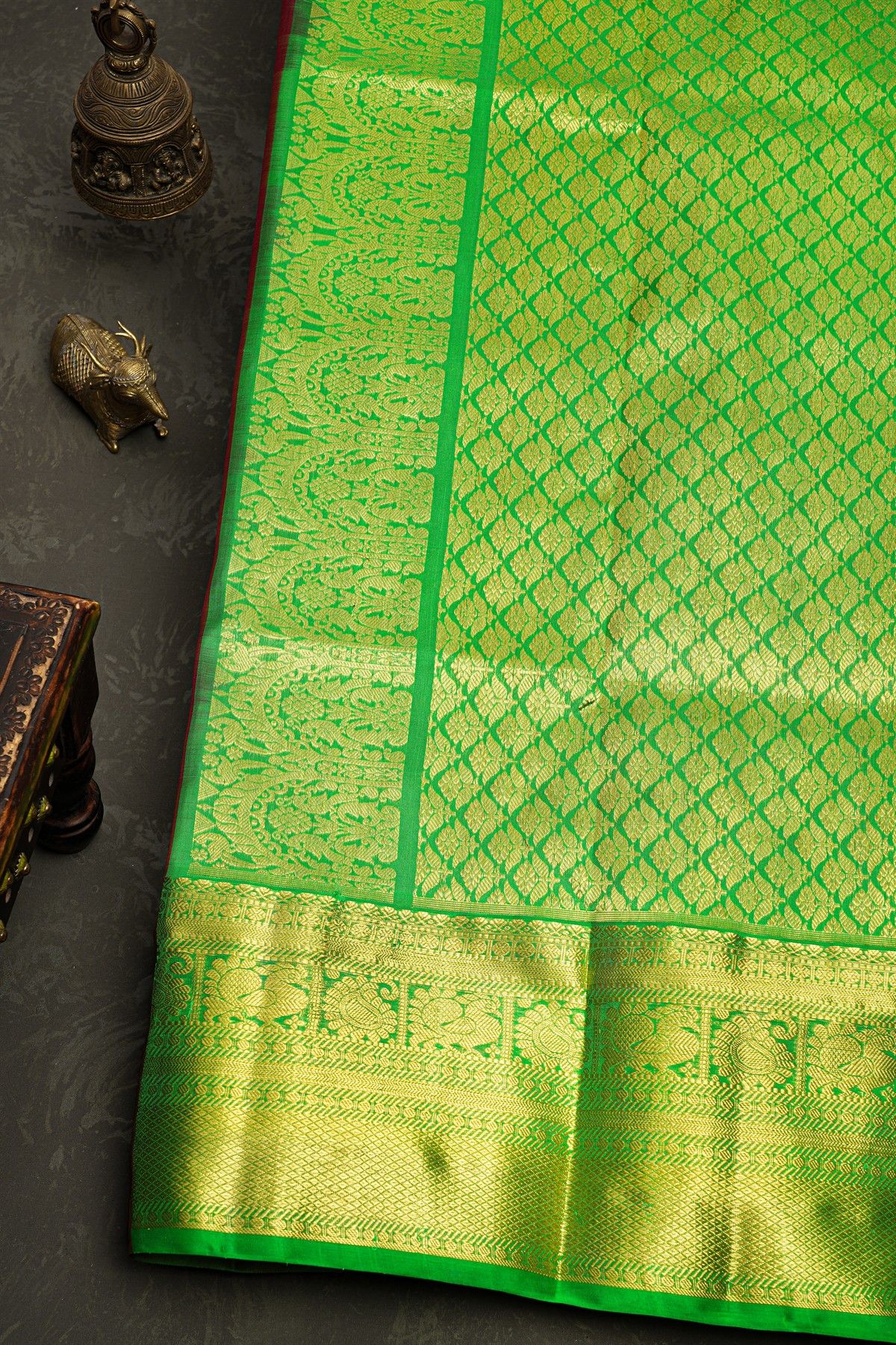 Venkatagiri Silk Maroon Saree
