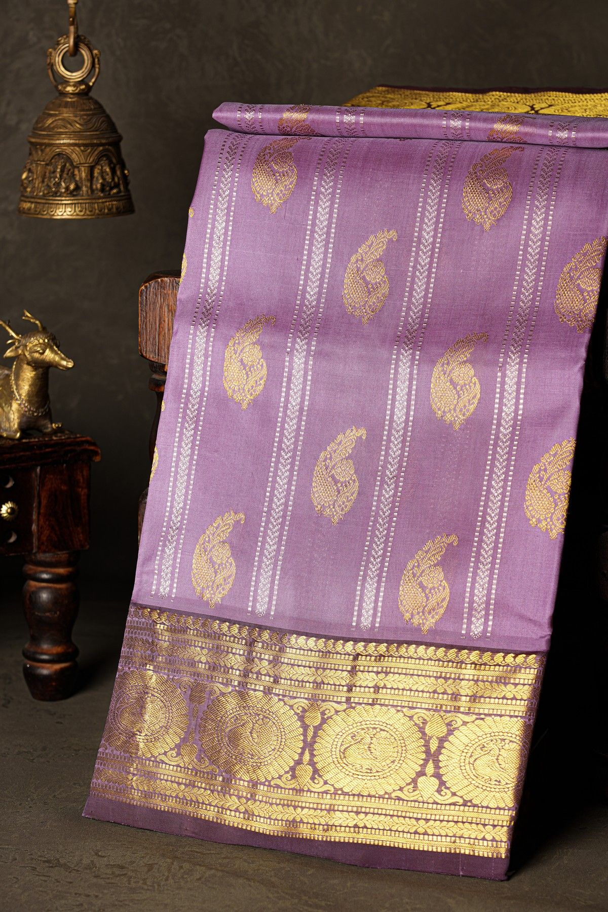 Venkatagiri Silk Onion Pink Saree