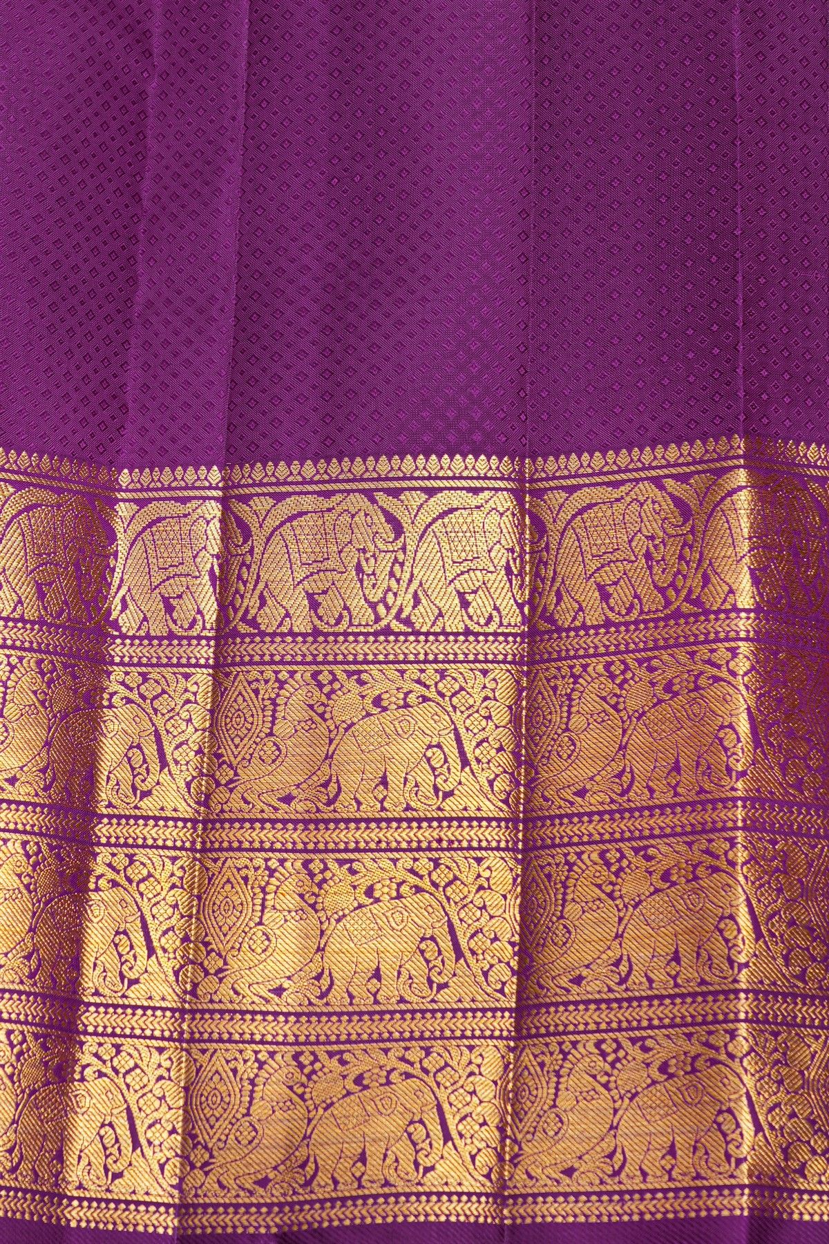 Kancheepuram Silk Purple Saree