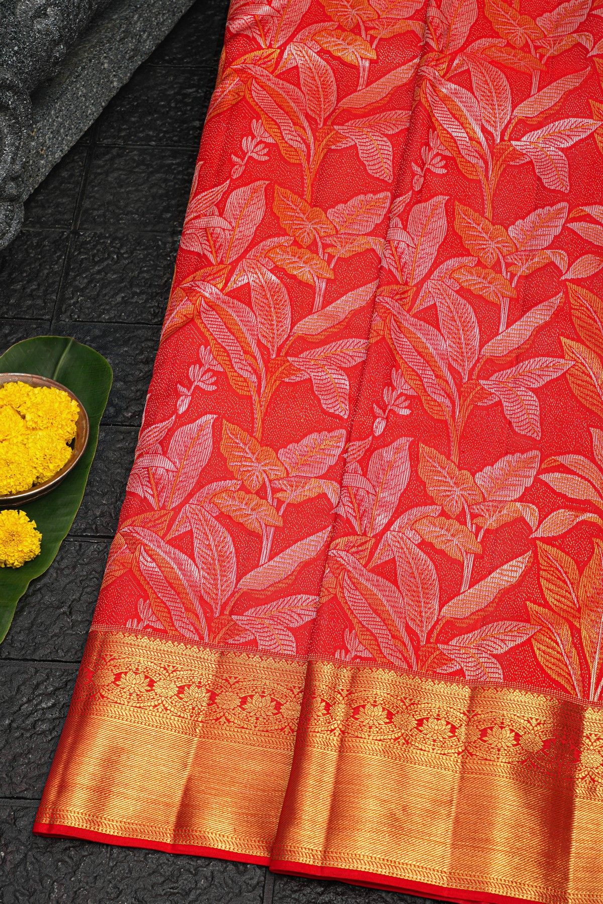 Kancheepuram Silk Red Saree