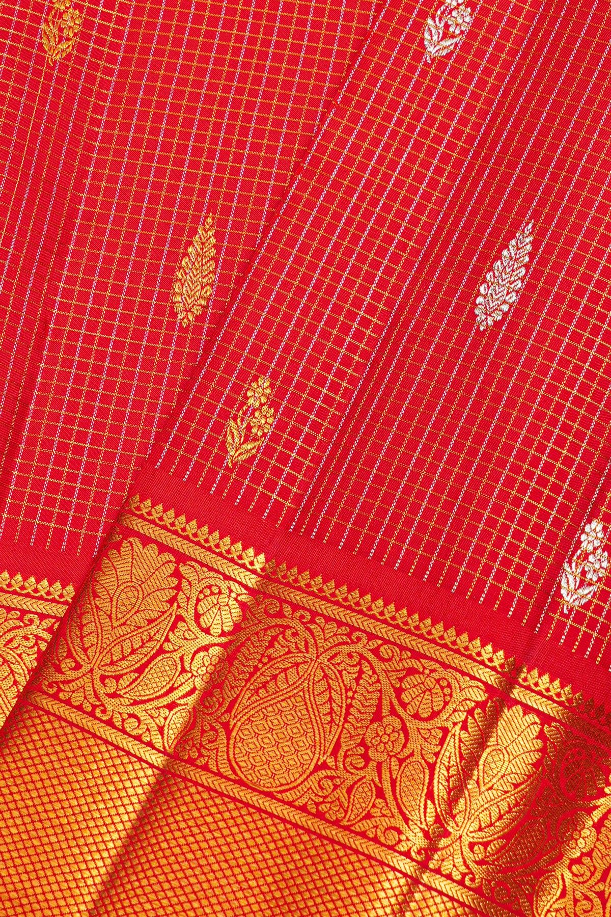Kancheepuram Silk Red Saree
