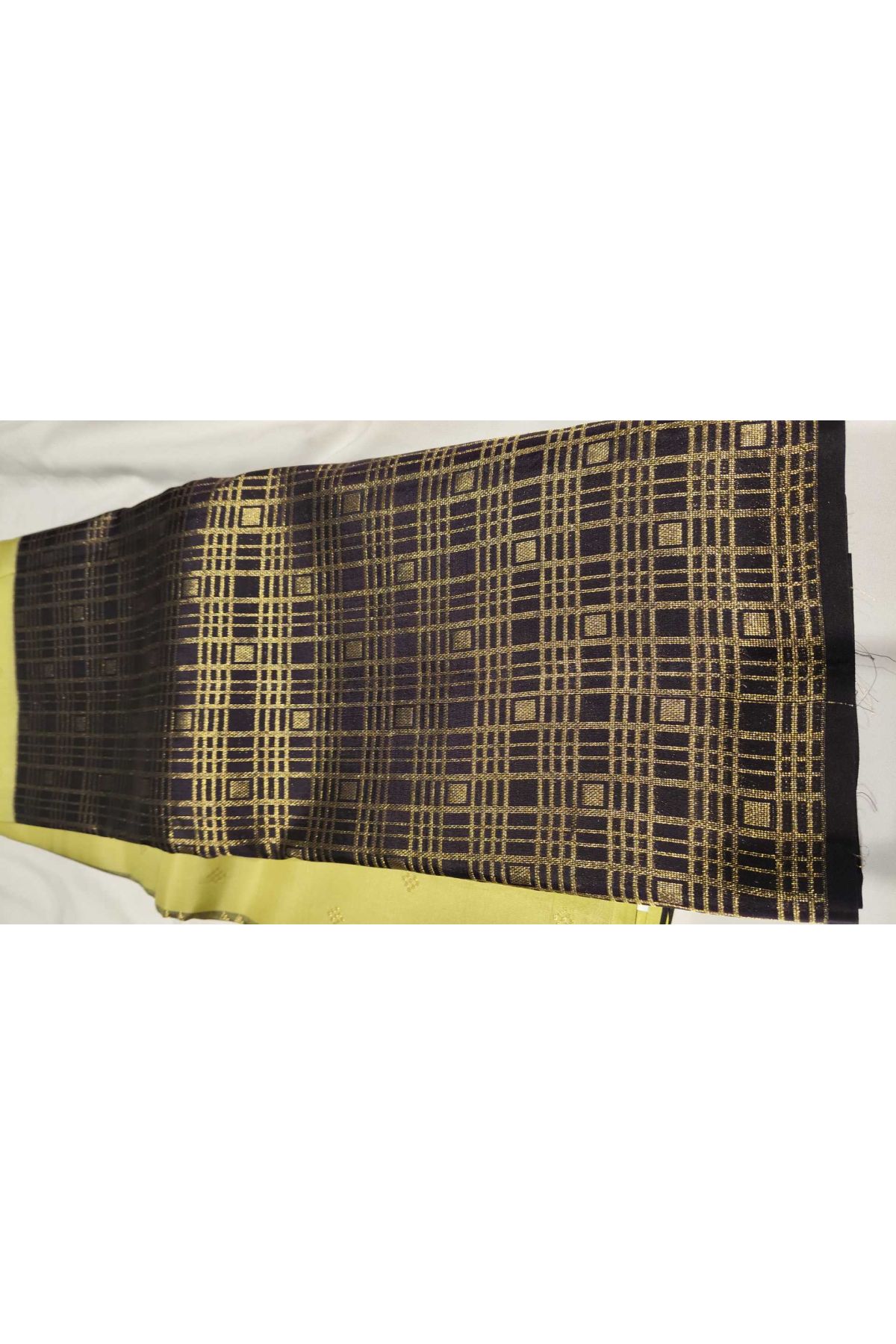 Kancheepuram Silk Lime Yellow Saree