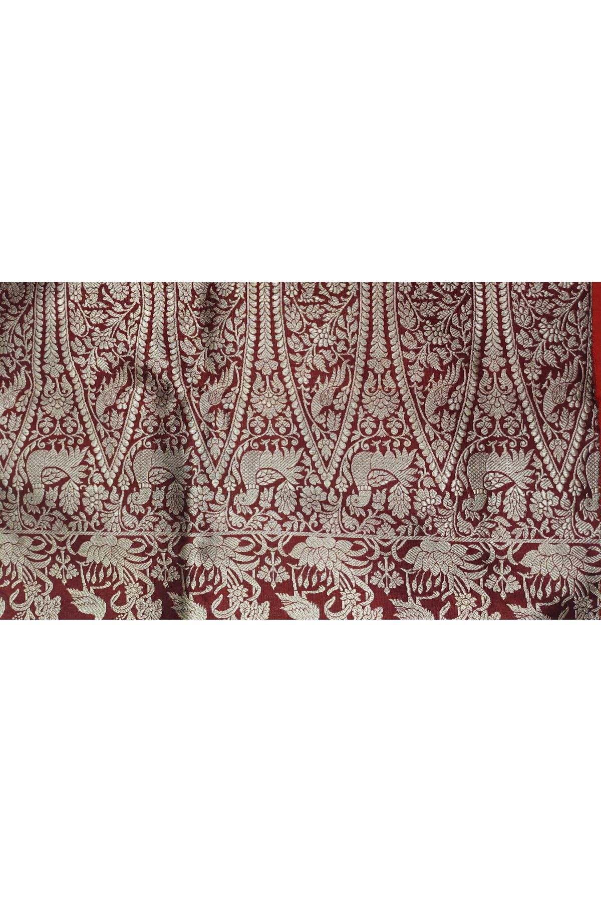 Banarasi Silk Bottle Green Saree