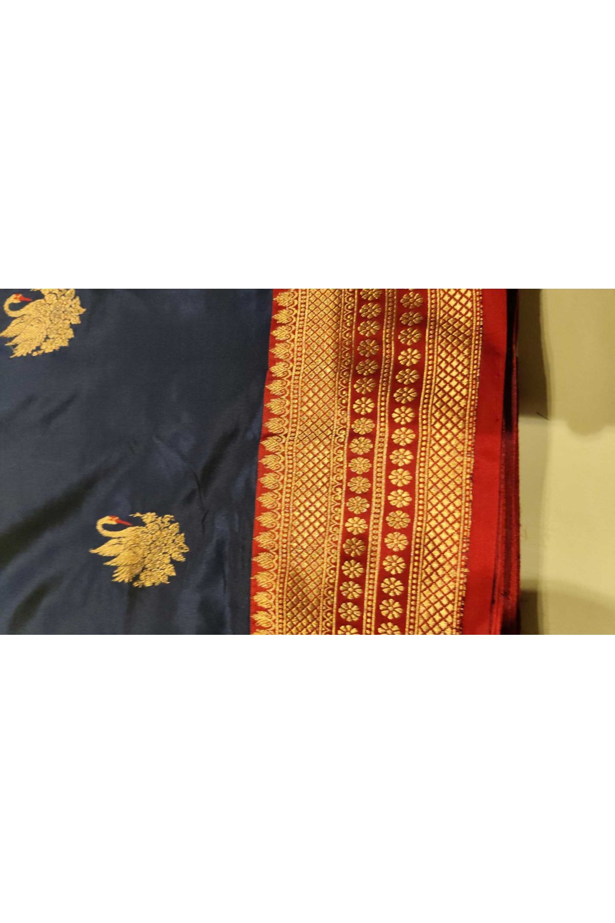 Banarasi Silk Navy Blue Saree