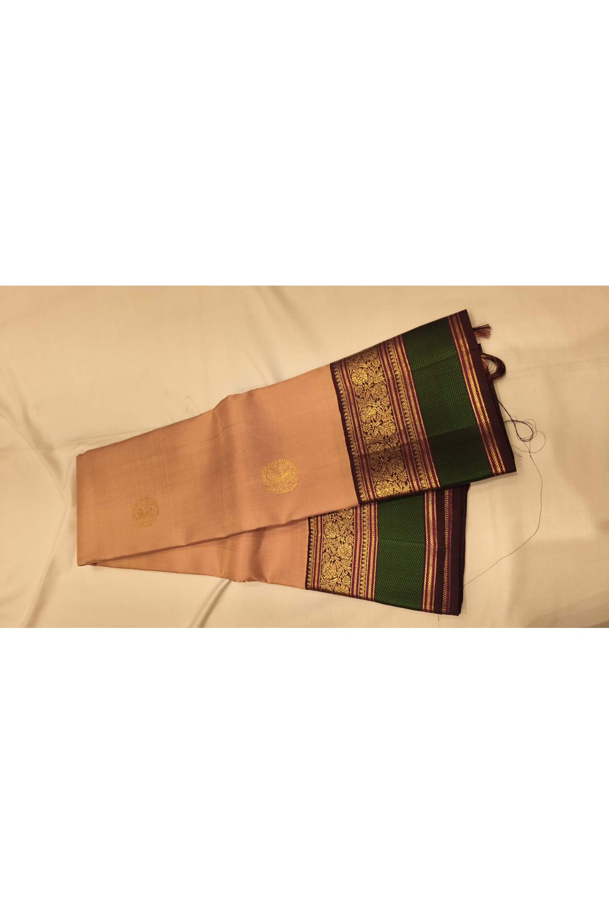 Kancheepuram Silk Light Peach Saree