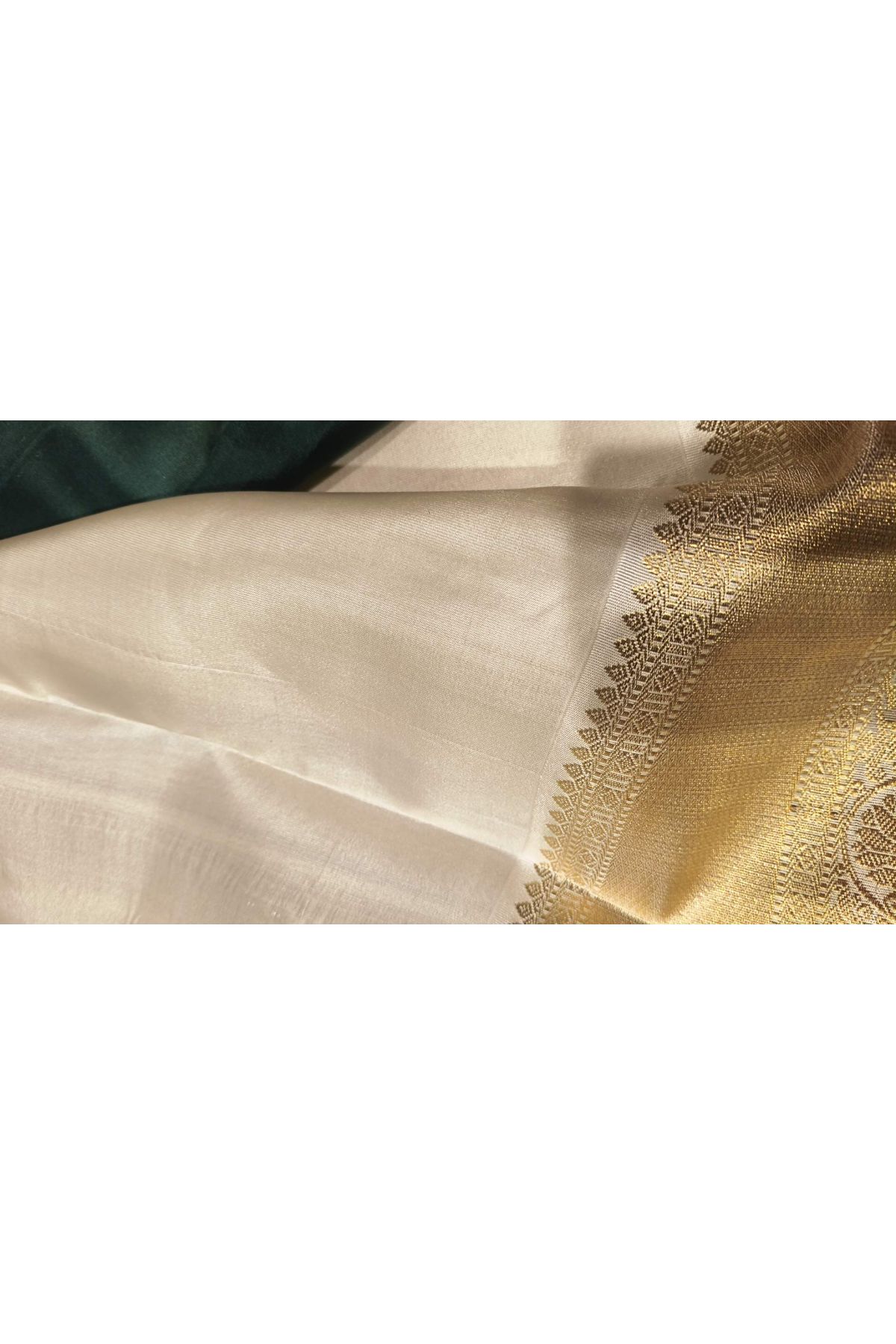 Kancheepuram Silk Bottle Green Saree