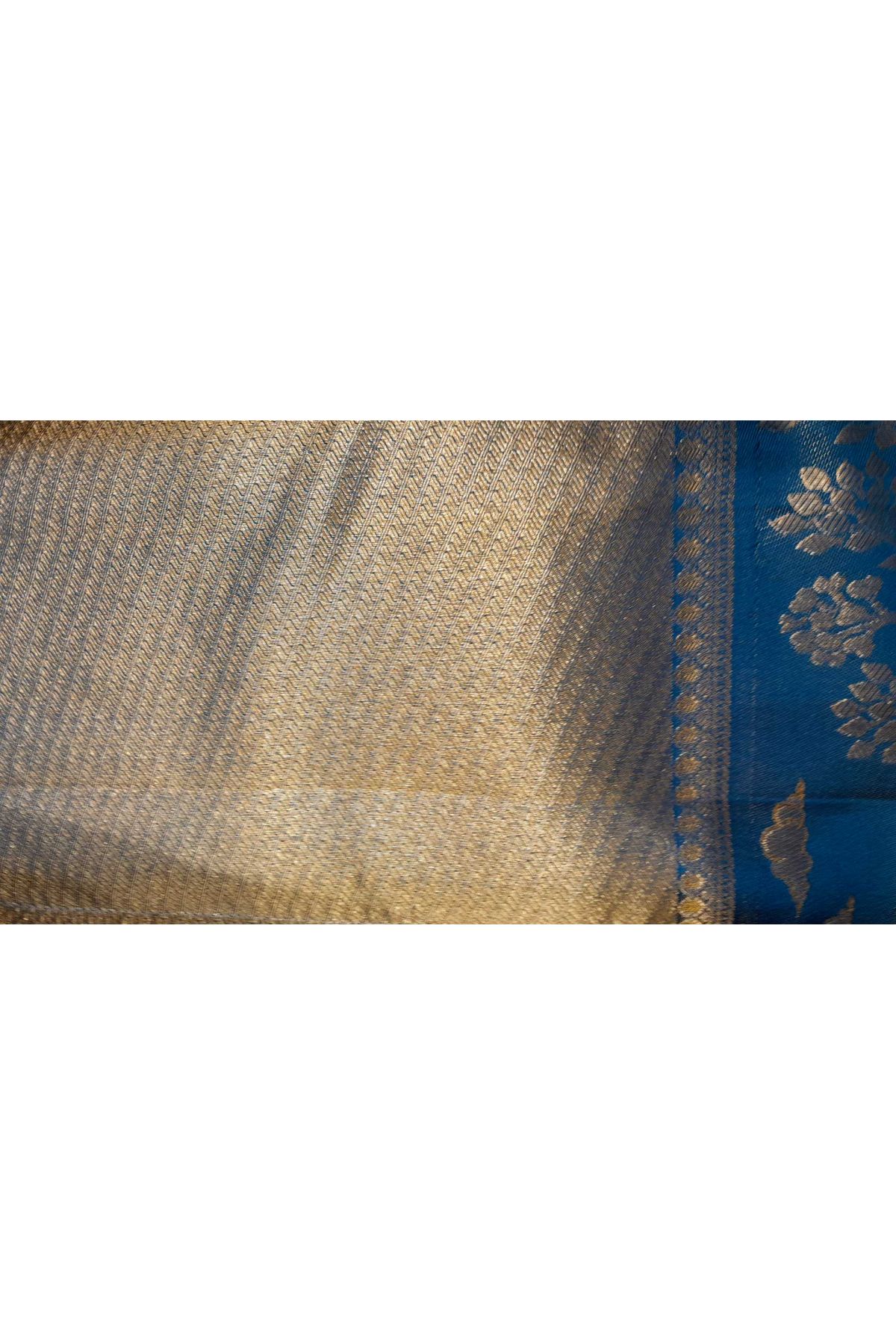 Kancheepuram Silk Orange Saree