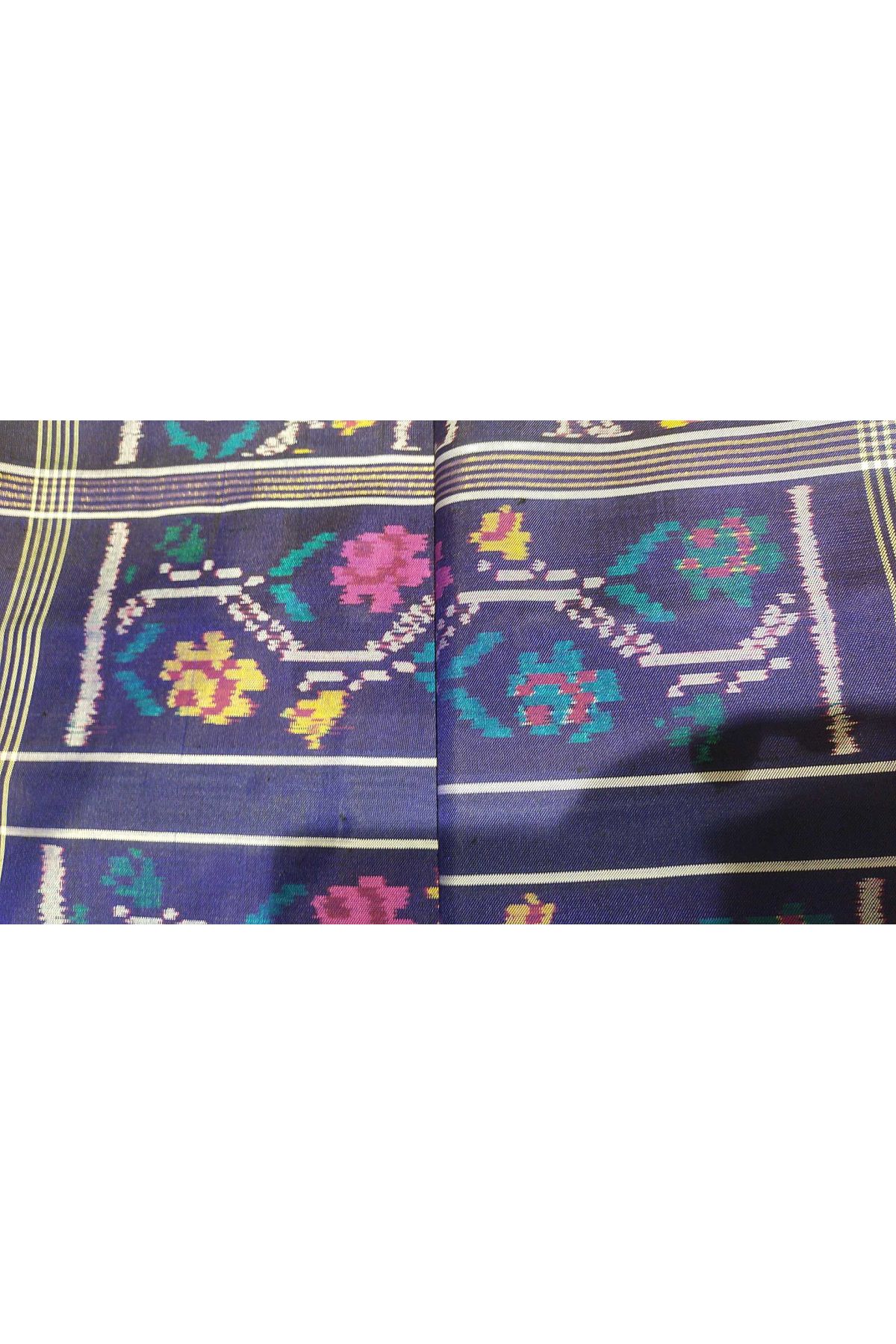 Patola Silk Royal Blue Saree