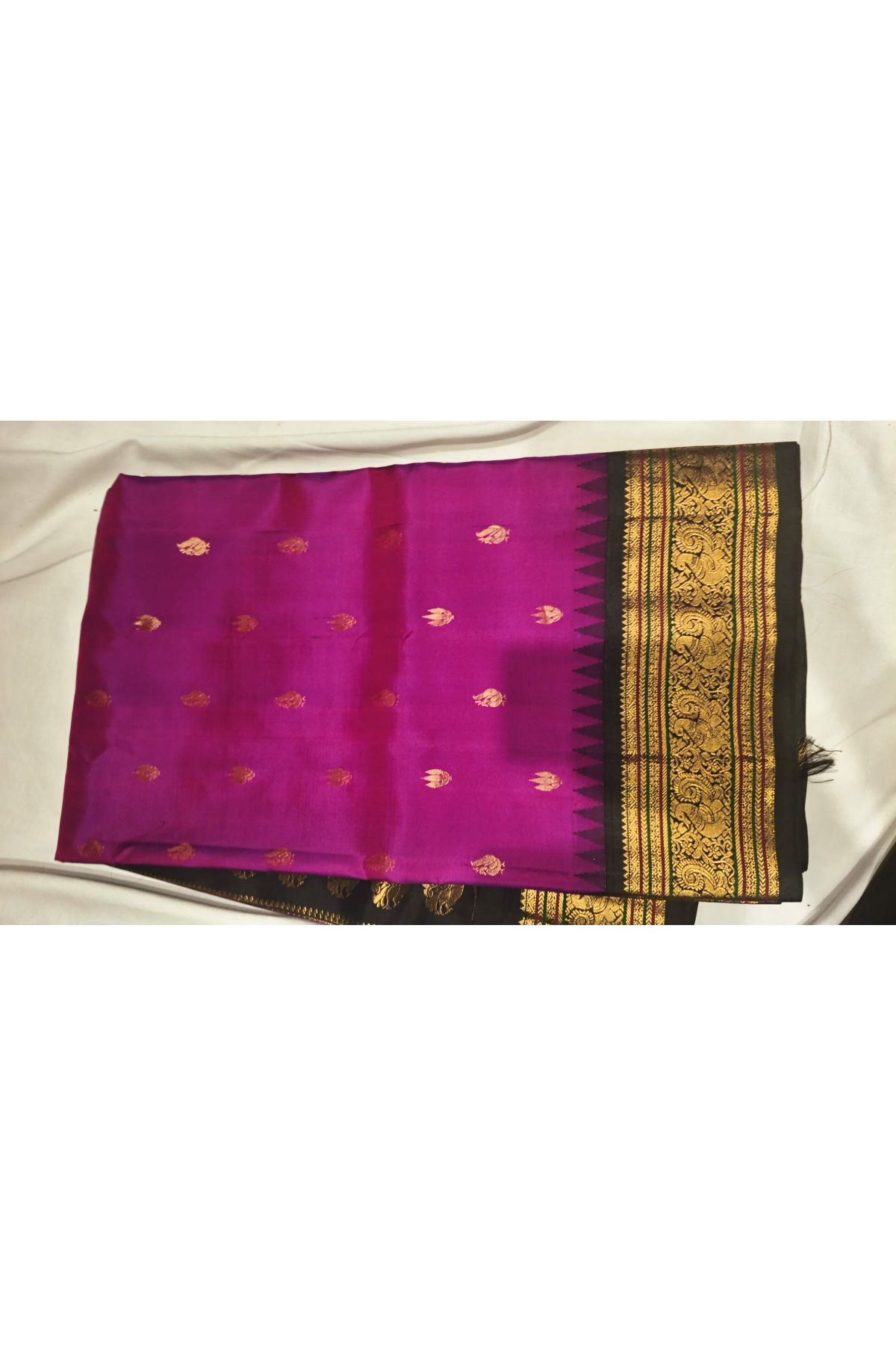 Gadwal Silk Purple Saree