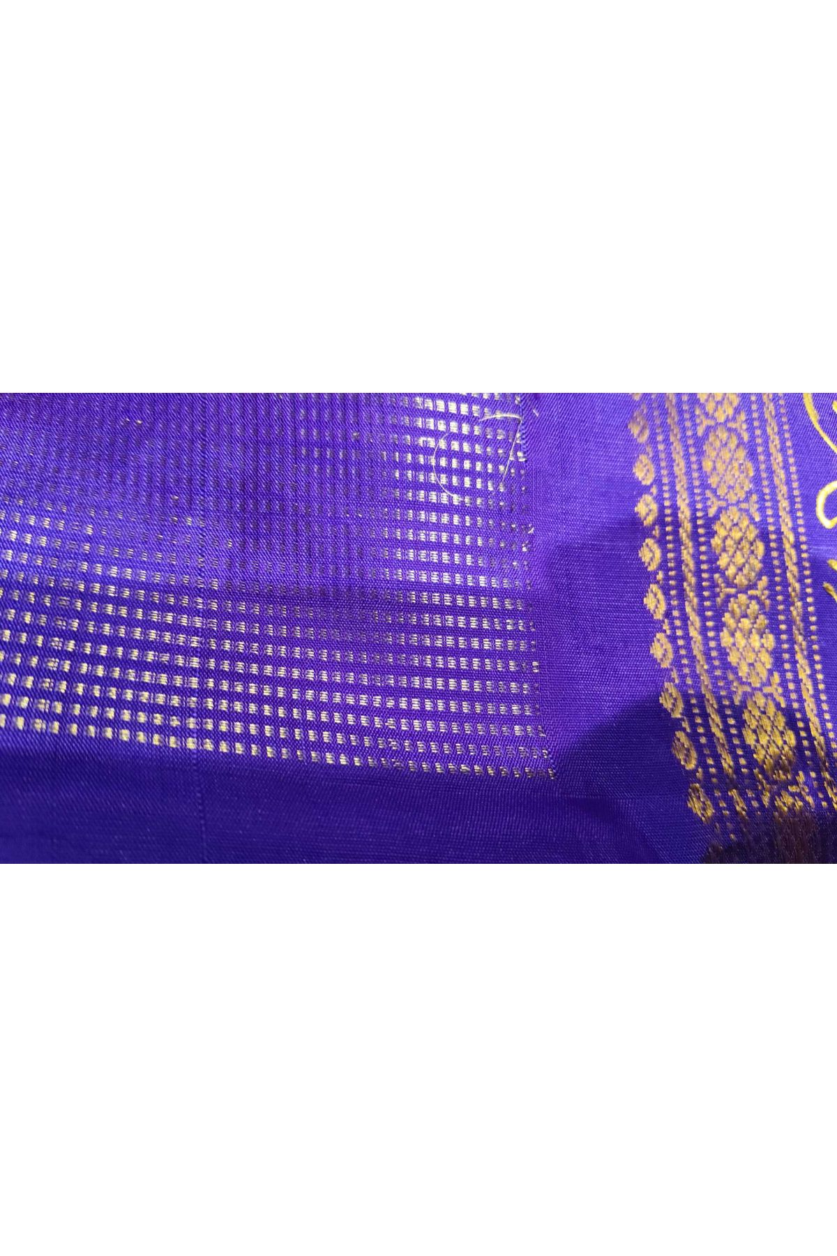 Gadwal Silk Pink Saree With Tanjore Hand Painted Border