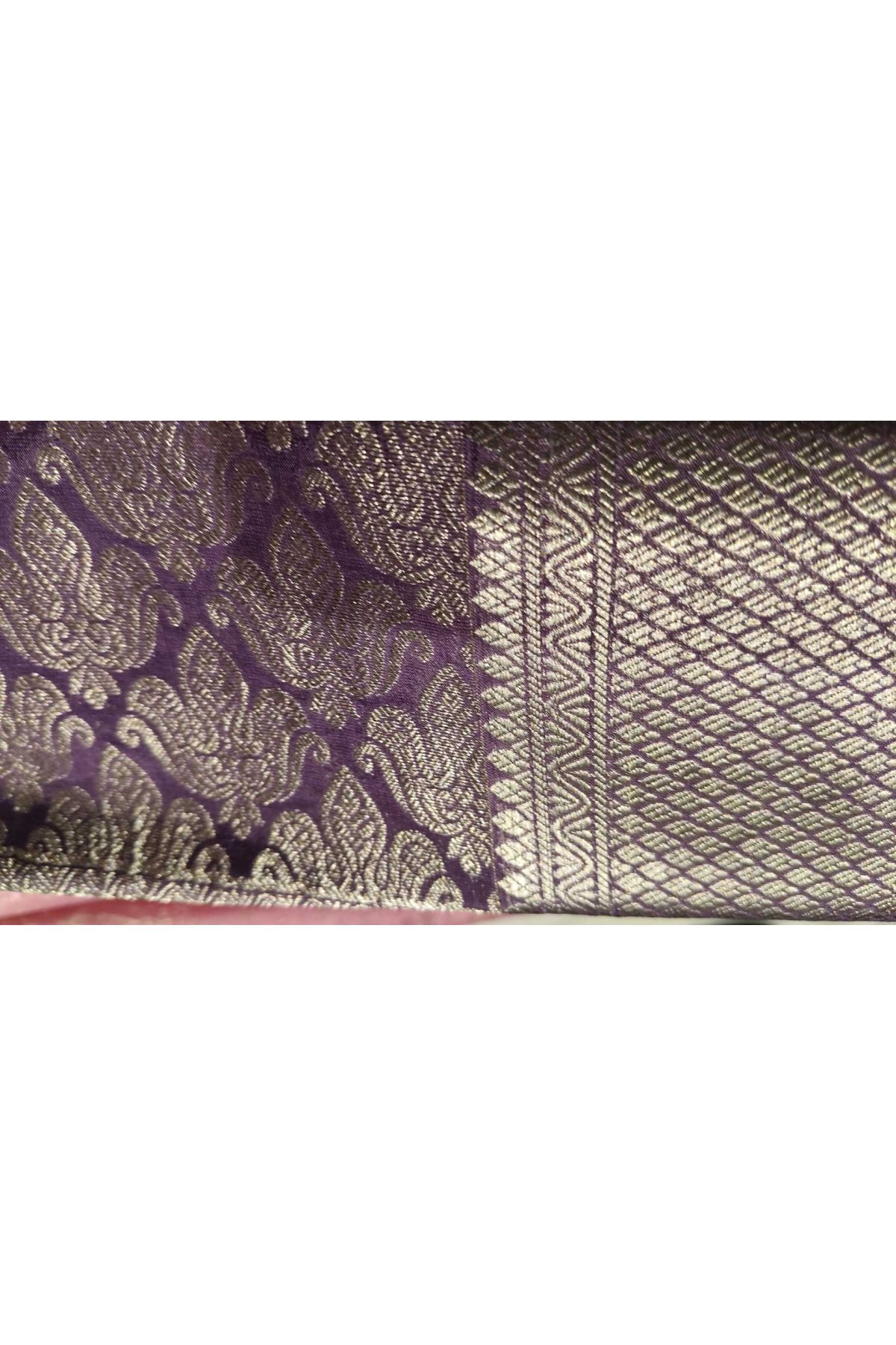 Mysore Crepe Pink Saree