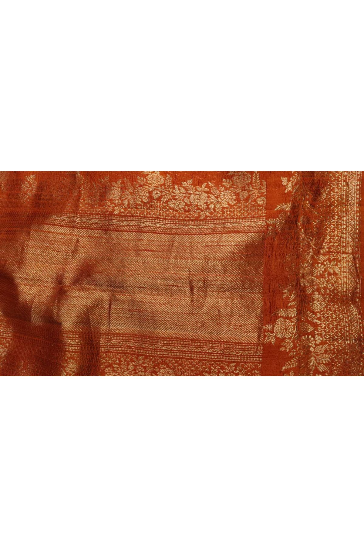 Fancy Matka Silk Orange Saree