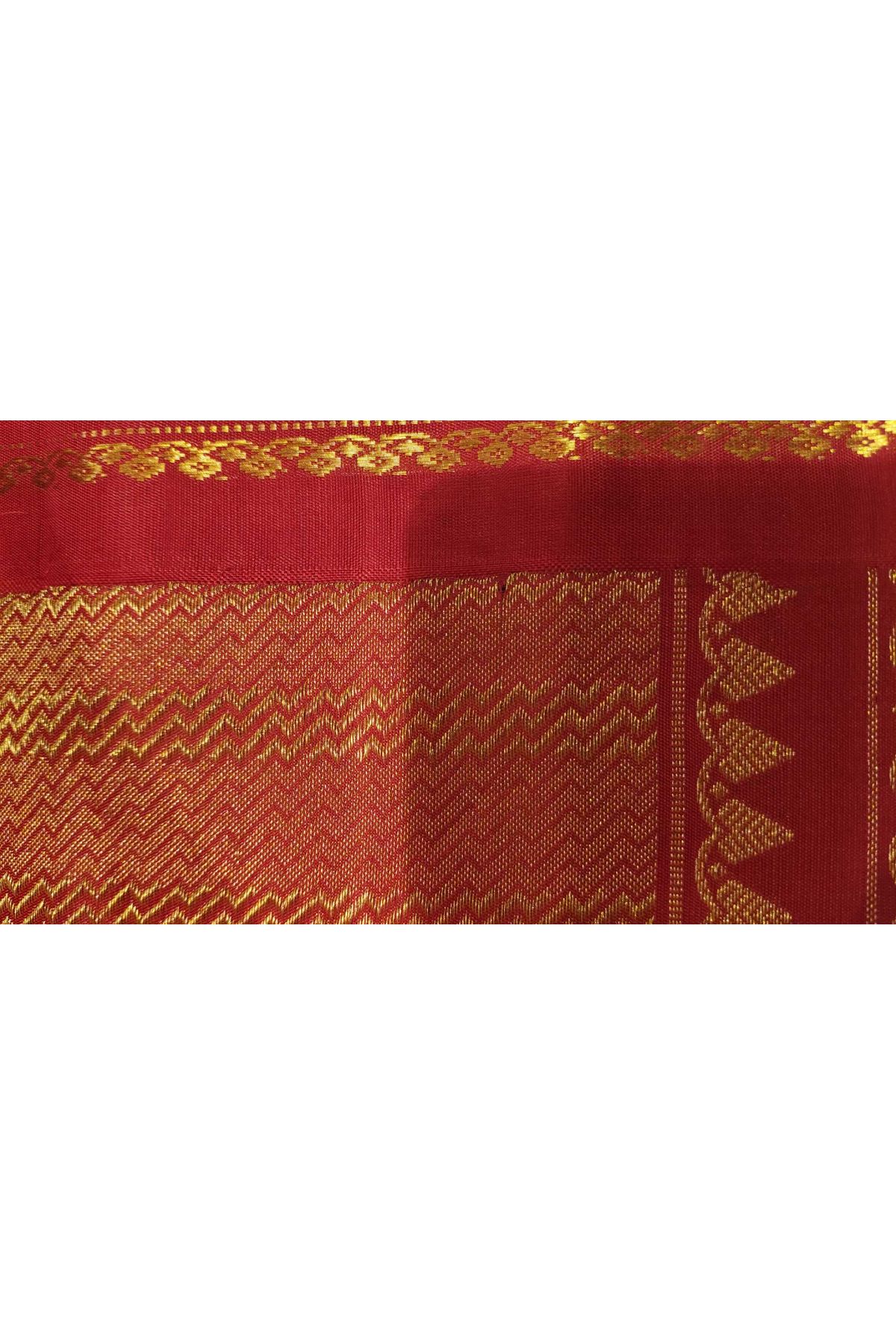 Gadwal Silk Blue Saree