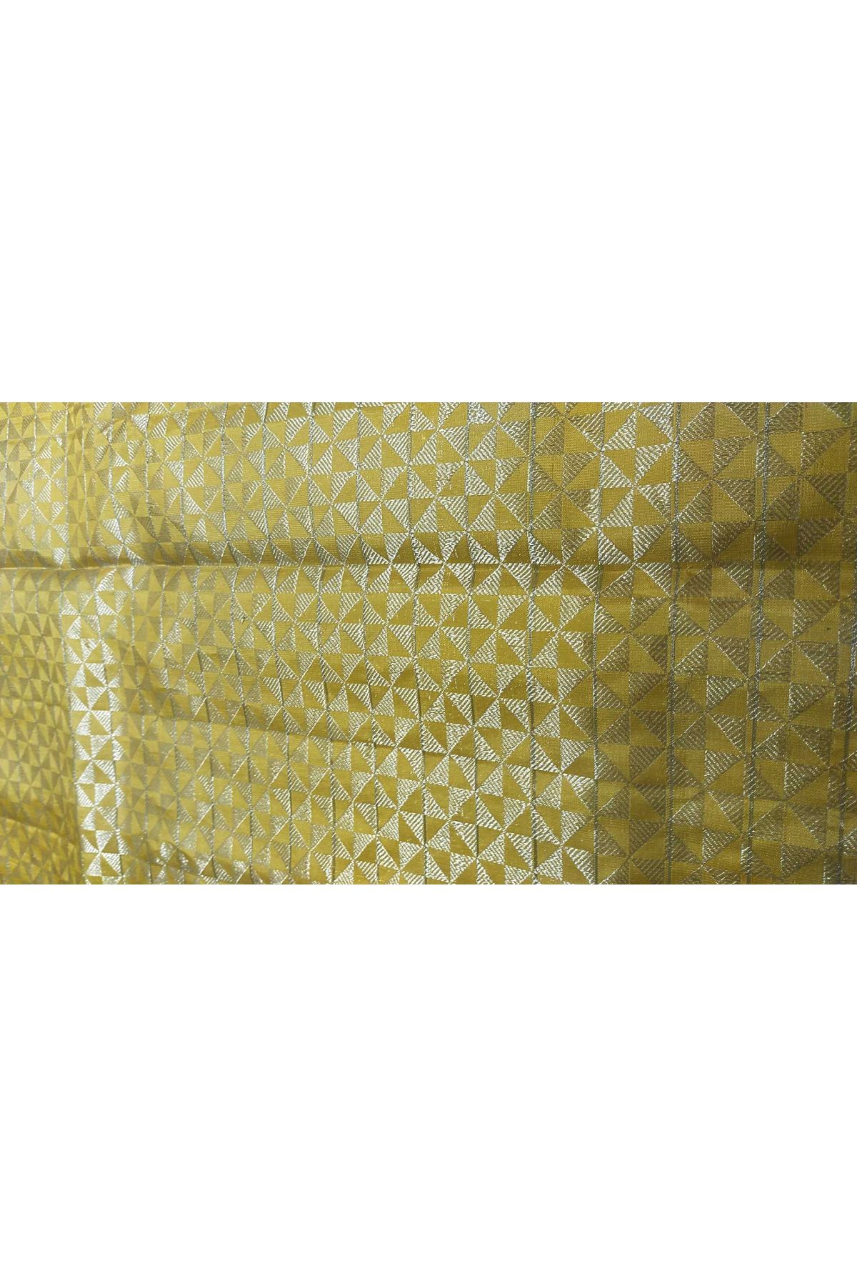Gadwal Silk Yellow Saree