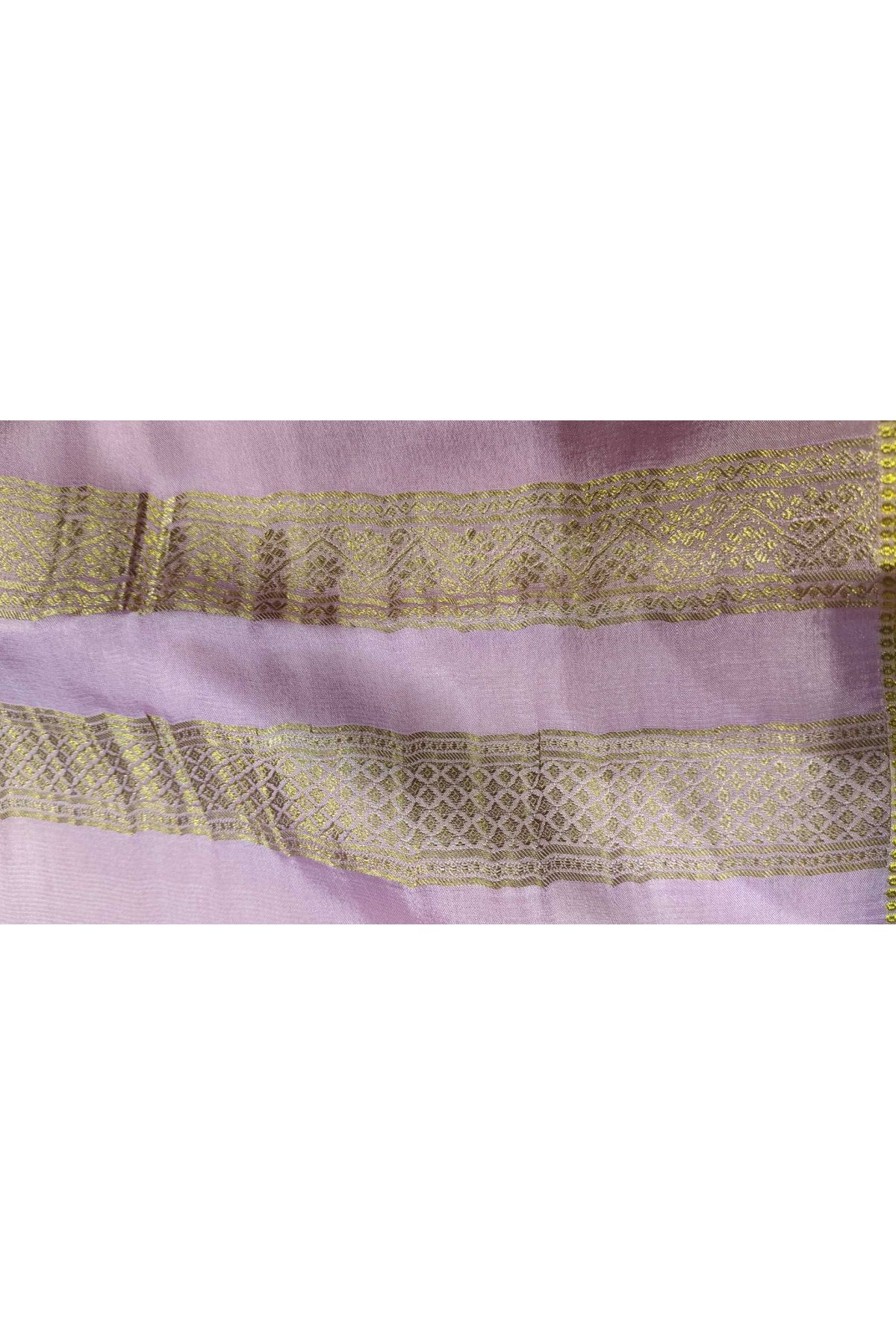 Mysore Crepe Magenta Saree