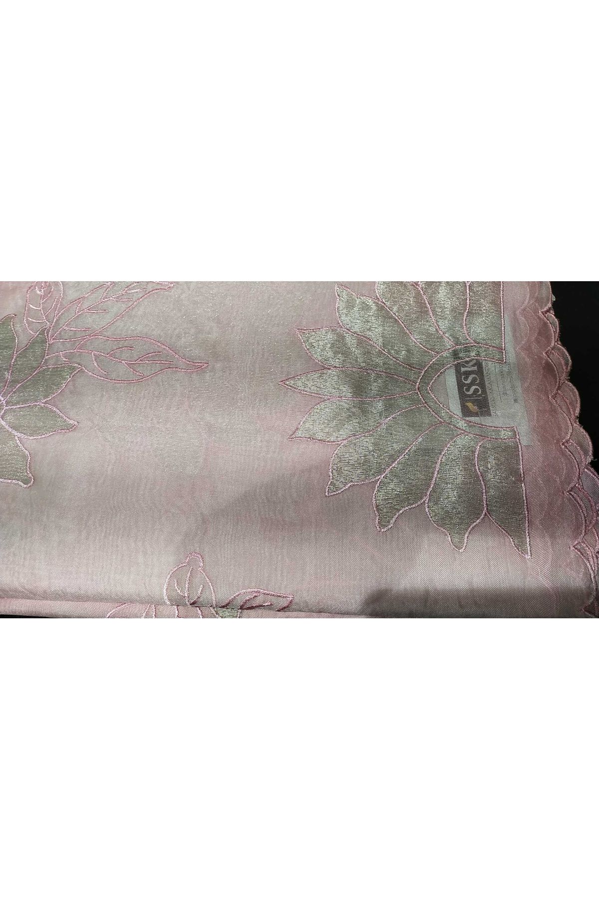 Designer Organza Pink Saree