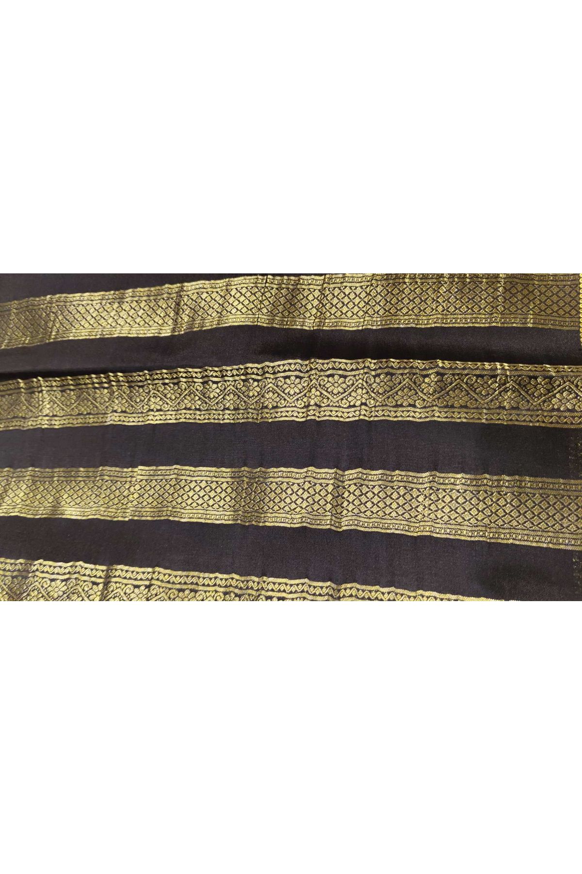 Mysore Crepe Orange Saree
