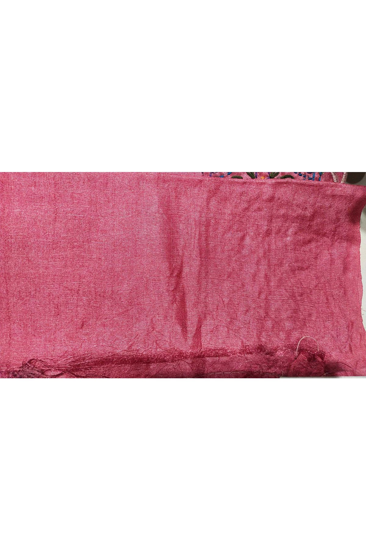 Fancy Tussar Pink Saree