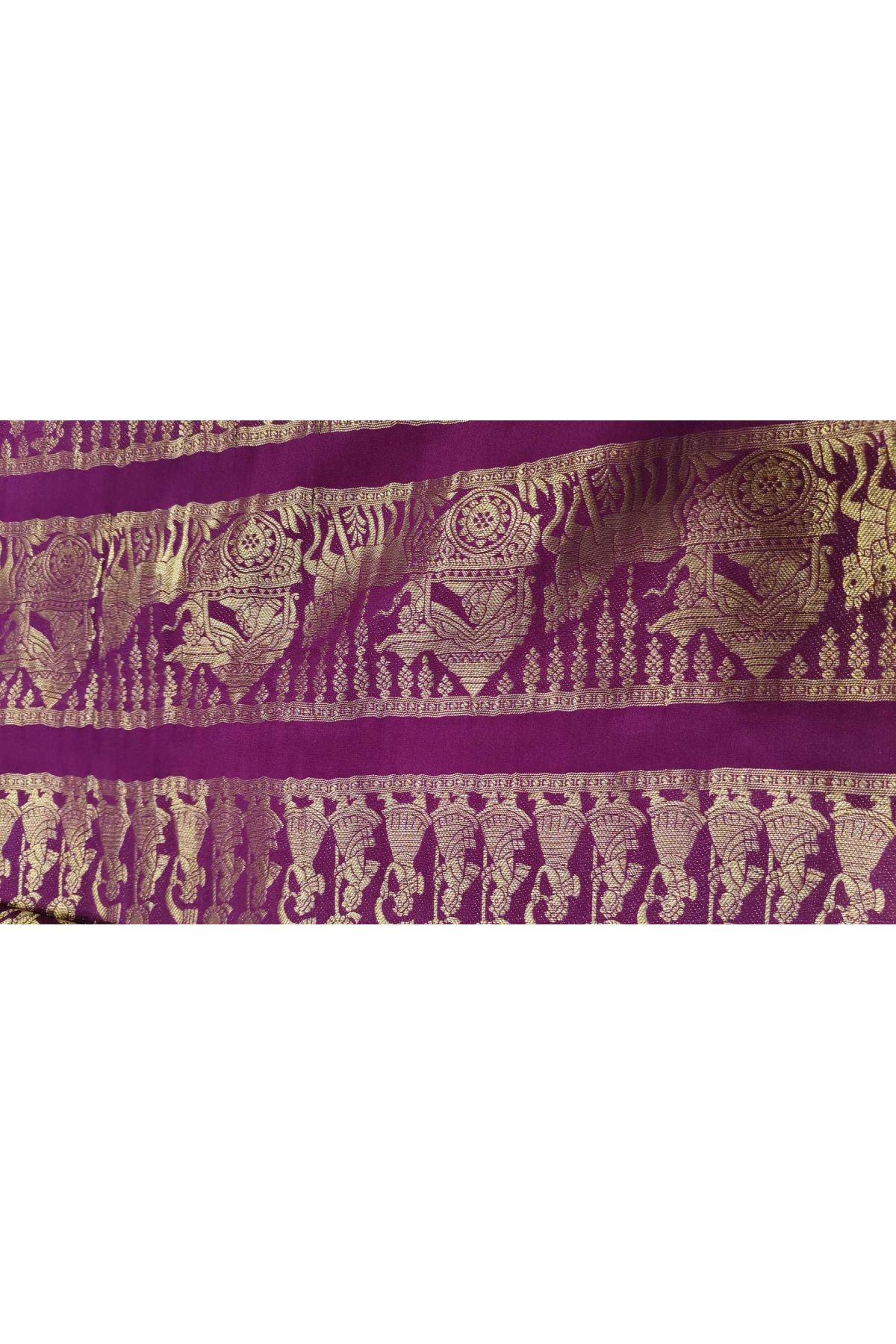 Mysore Crepe Baby Pink Saree