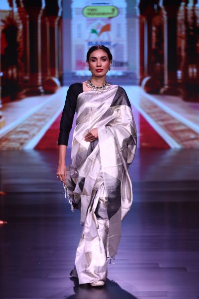 Kancheepuram Silk Gold And Silver Saree