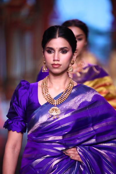 Kancheepuram Silk Blue Saree