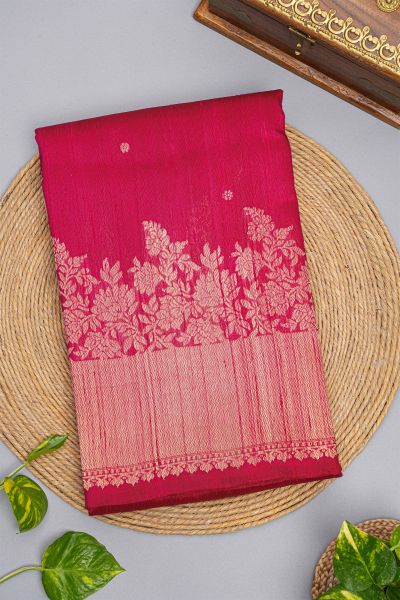 Matka Silk Dark Pink Saree