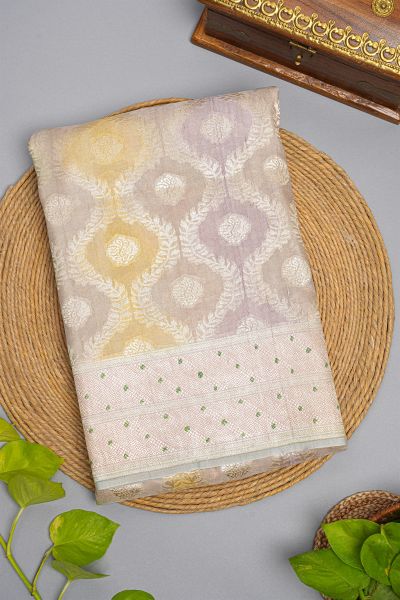 Designer Matka Silk Multicolour Saree