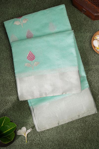 ChandSilk Sky Blue Saree