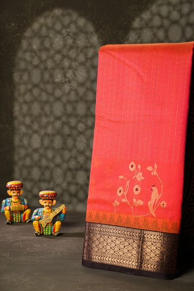 Kuppadam Sico Peach Saree