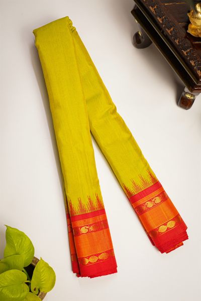 Gadwal Silk Light Green Saree