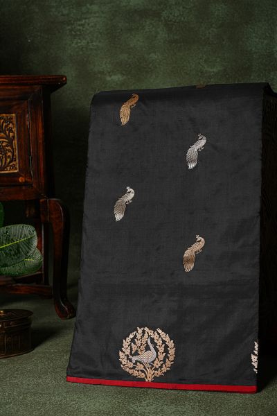 Banarasi Silk Black Saree