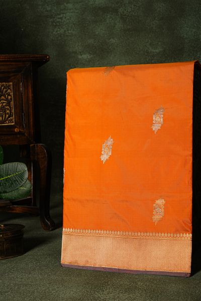 Banarasi Silk Orange Saree