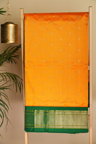 Narayanpet Silk Mustard Saree