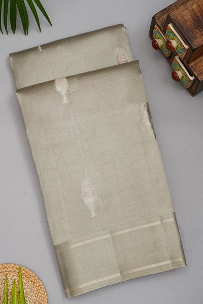 Fancy Matka Silk Grey Saree