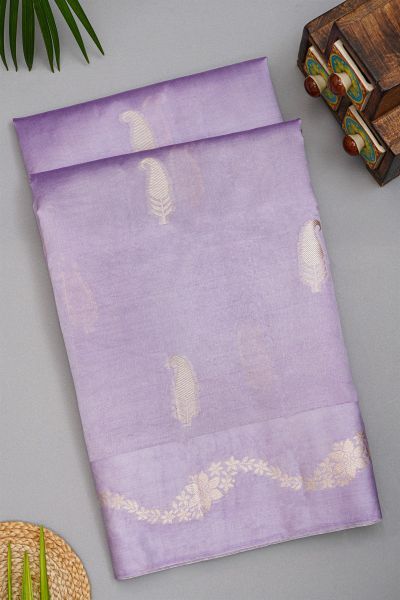 Fancy Matka Silk Lavender saree