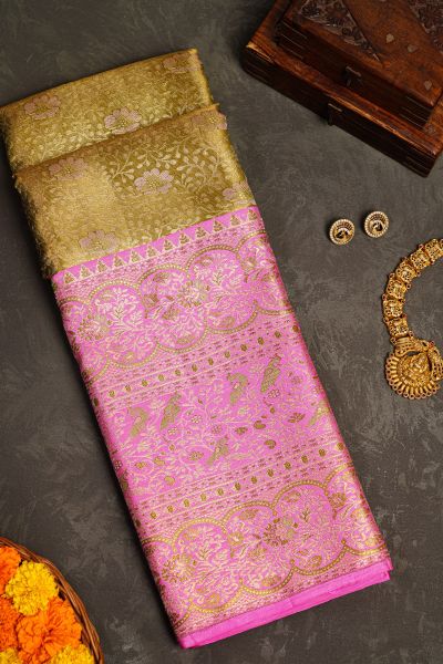 Kancheepuram Silk Dual Colour Saree