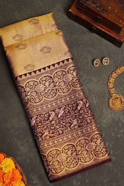 Kancheepuram Silk Dual Colour Saree