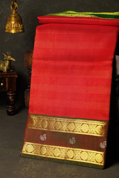 Venkatagiri Silk Red  Saree
