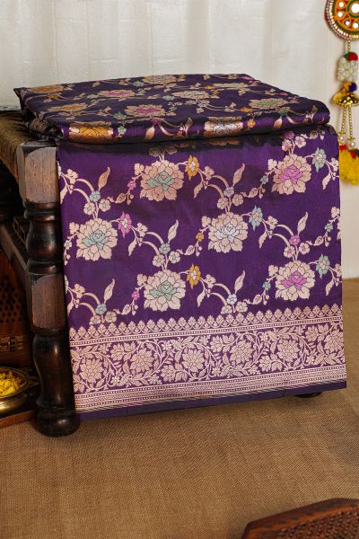 Banarasi Silk Violet Saree