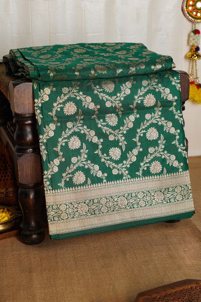 Banarasi Silk Green Saree