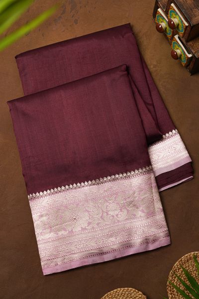 Matka Silk Wine Saree