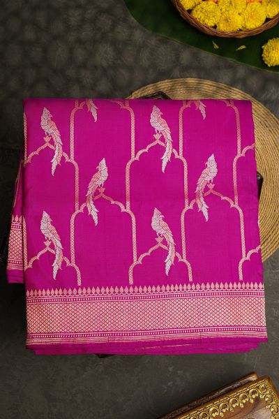 Banarasi Silk Pink Saree