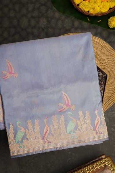 Banarasi Silk Grey Saree