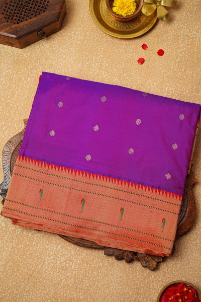 paithani Silk Purple Saree