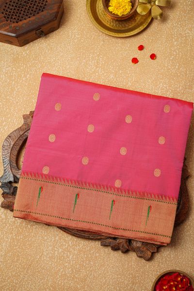 Paithani Silk Pink Saree
