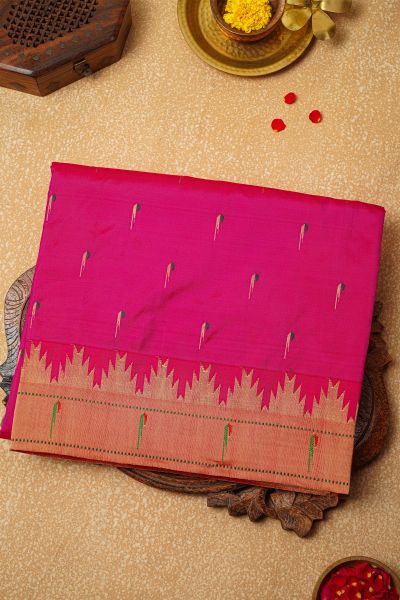 Paithani Silk Pink Saree
