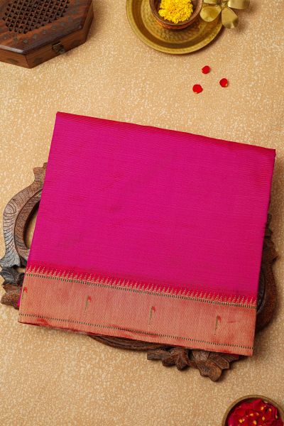 Paithani Silk Rani Pink Saree