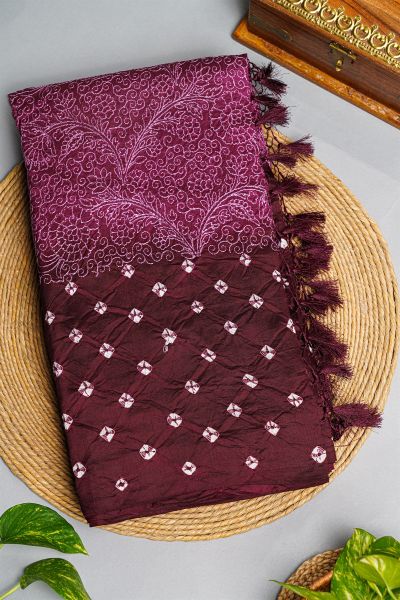 Fancy Matka Silk Dusty Pink Saree